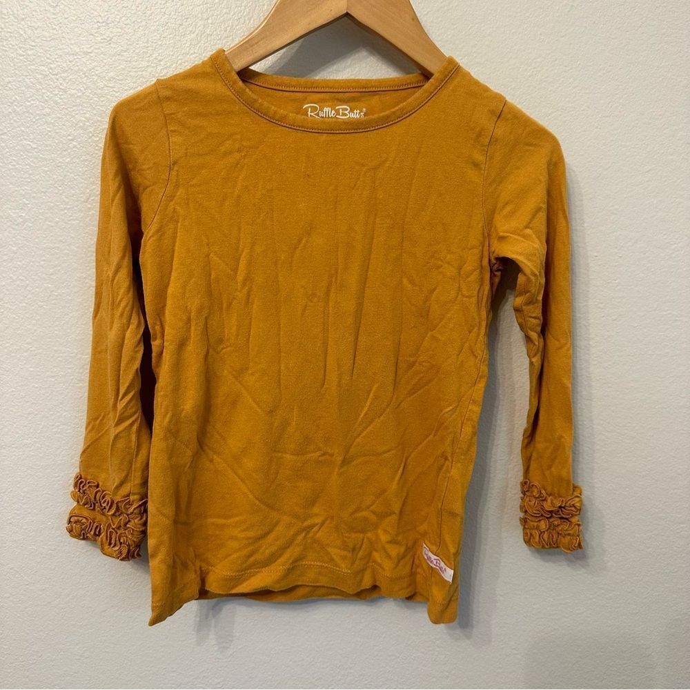 Ruffle Butts Kids Golden Long Sleeve Tee